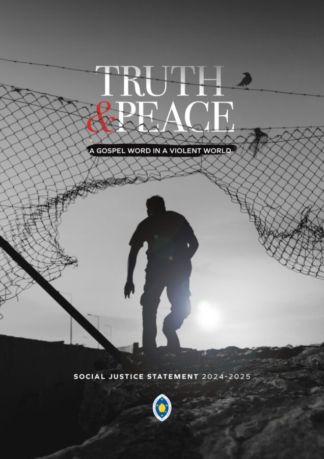 cover-truth-peace-social-justice-gospel-word-violent-world-2025-diocese-wagga